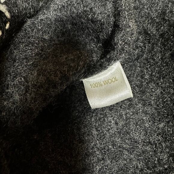 ALPS Gray Grey Wool Embroidered Floral Vest Metal Buttons XL - Picture 5 of 15